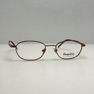 Esquire ET12 Brown Titanium Eyeglasses Eye Glasses Frames 49-18-135